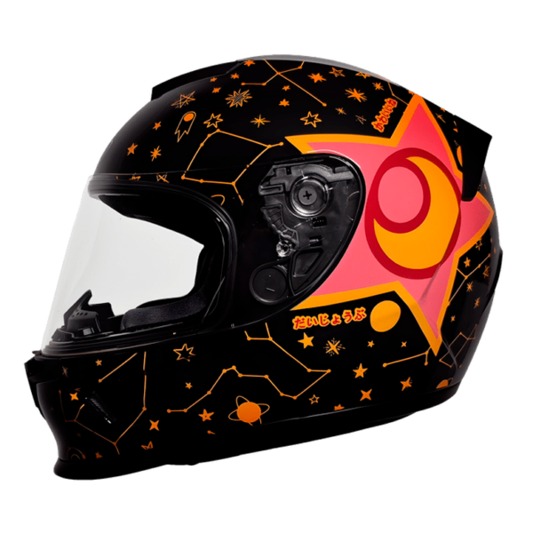 Casco integral para moto XKUDO X-357 SKAR negro / rojo 6