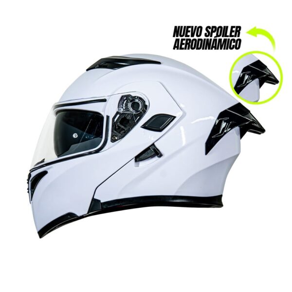 Casco abatible para moto XKUDO RAPER blanco - SP