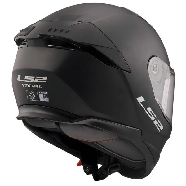 Casco integral para motociclista LS2 FF808 STREAM-II negro mate - ECE2206