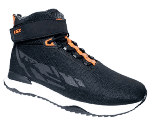 Bota para moto LS2 ACRUX para hombre negro/ naranja
