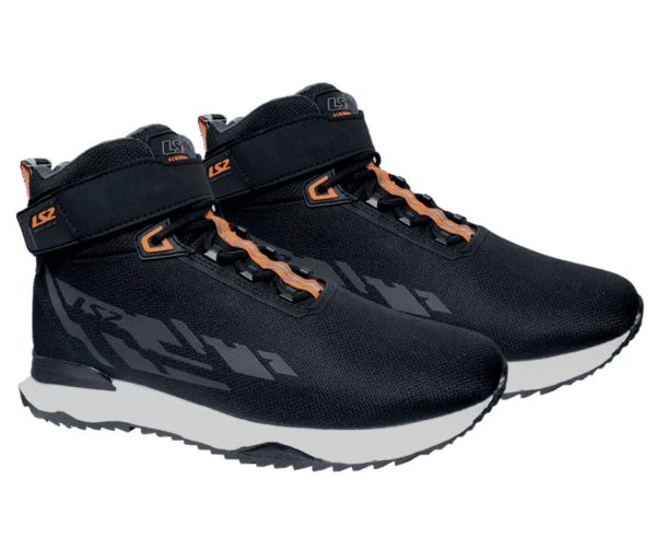 Bota para moto LS2 ACRUX para hombre negro/ naranja