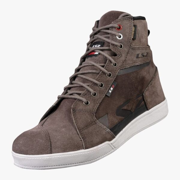 Bota LS2 para moto DOWNTOWM marron pardo