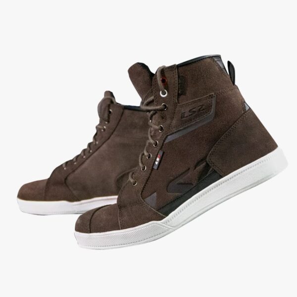 Bota LS2 para moto DOWNTOWM marron pardo