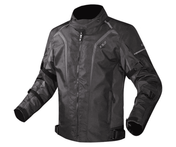 Casaca para moto de hombre LS2 SEPANG negro/gris oscuro