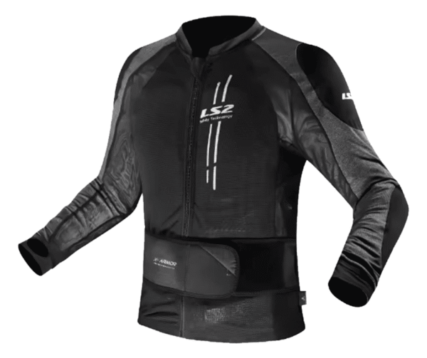 Casaca para hombre LS2 X-ARMOR negro/plata