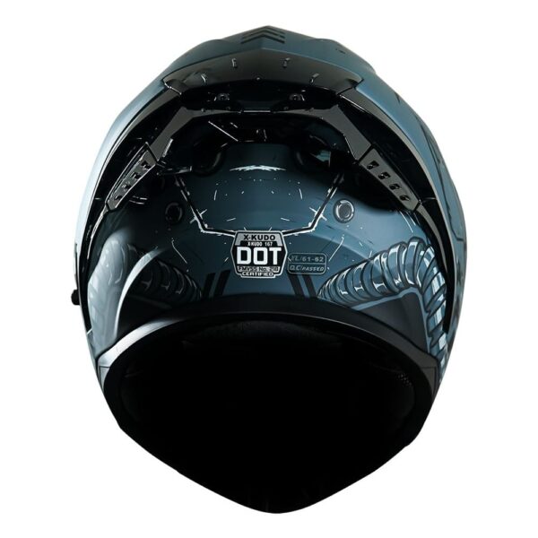Casco abatible para moto XKUDO GALAX negro mate/gris