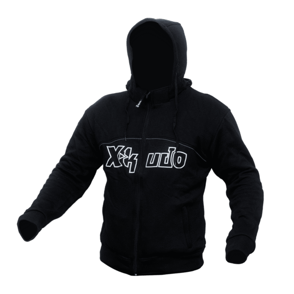 Polera con capucha para moto de mujer XKUDO LANCER negro - CE
