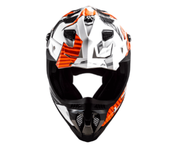 Casco para cross LS2 MX700 ASTRO blanco/naranja