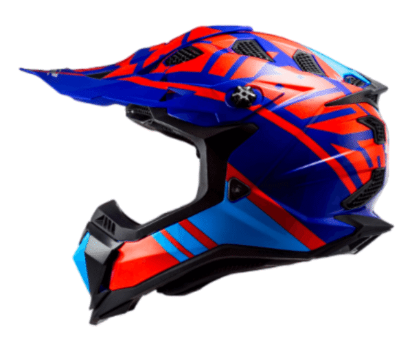 Casco para cross LS2 MX700 GAMMAX azul/rojo