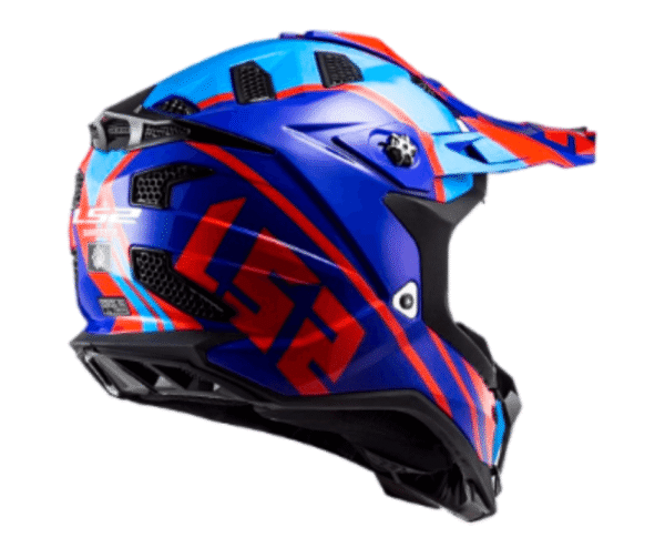 Casco para cross LS2 MX700 GAMMAX azul/rojo