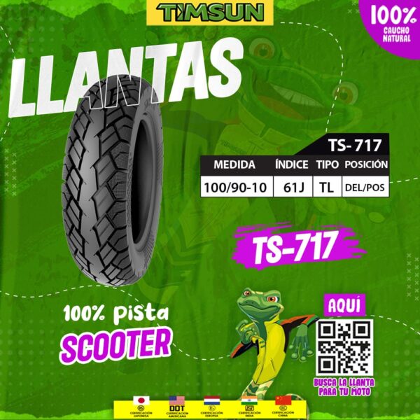 Llanta para moto scooter TIMSUN TS-717