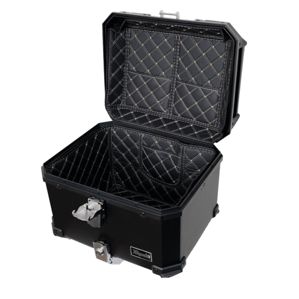 Top Case XKUDO E-530 NEGRO - 42 LT - C/ESPALDAR-BASE ALUMINIO