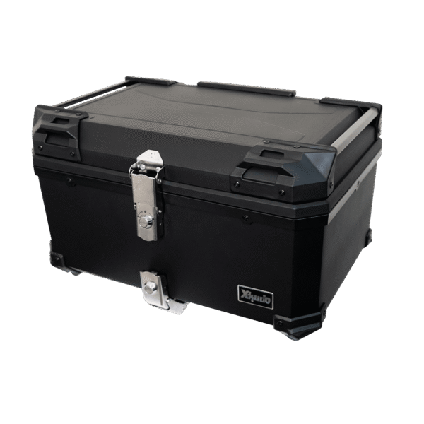 Top Case XKUDO E-580 NEGRO - 60 LT - C/ESPALDAR-BASE ALUMINIO