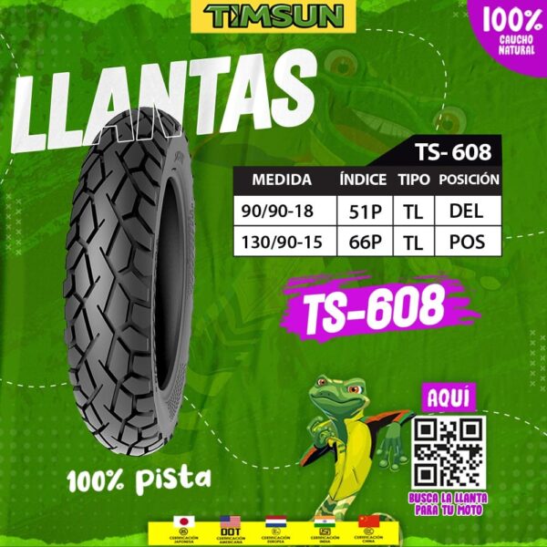 Llanta para moto TIMSUN TS-608