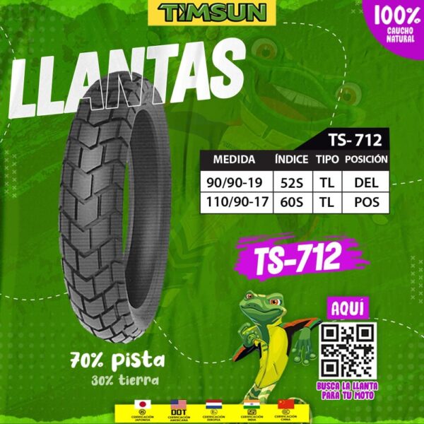 Llanta para moto TIMSUN TS-712
