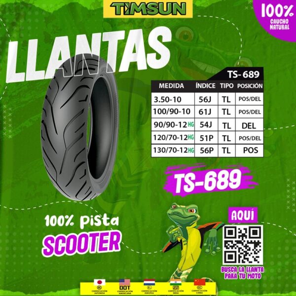 Llanta para moto scooter TIMSUN TS-689