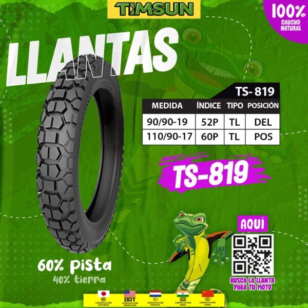 Llanta para moto TIMSUN TS-819