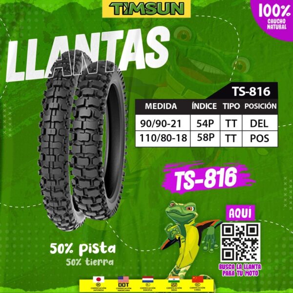 Llanta para moto TIMSUN TS-816