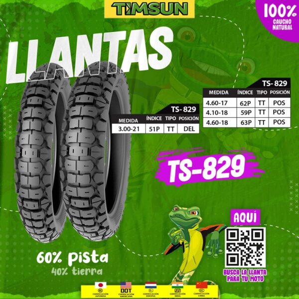 Llanta para moto TIMSUN TS-829