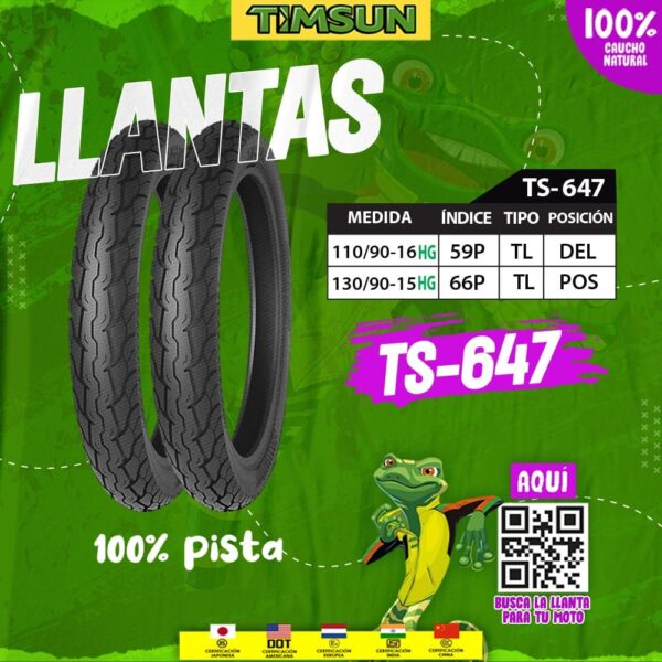 Llanta para moto TIMSUN TS-647