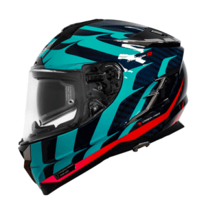 Casco para moto LS2 FF327 FLAMES azul carbon