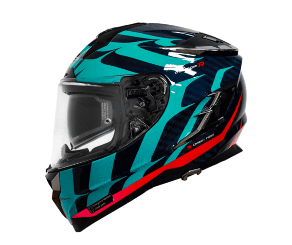 Casco para moto LS2 FF327 FLAMES azul carbon
